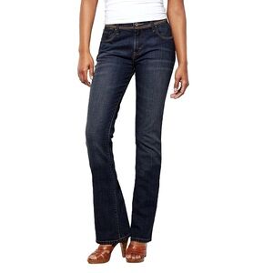 Levi’s 515 bootcut jeans flare dark wash blue flap pockets size 12